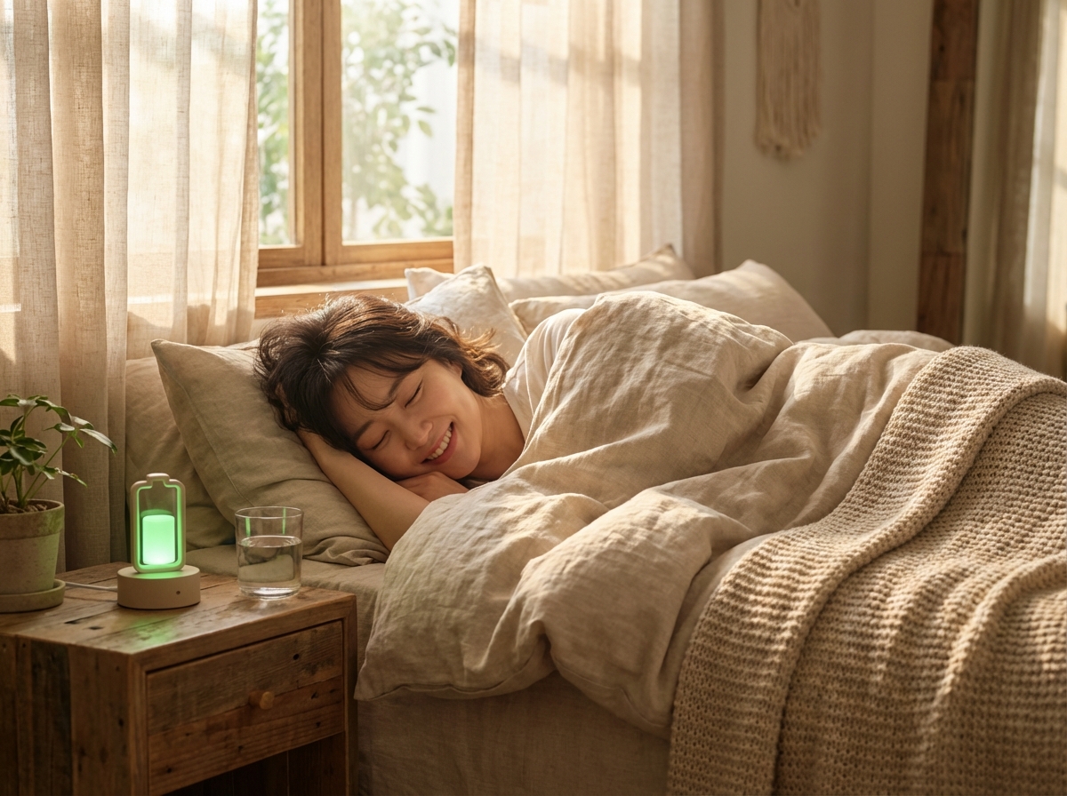 에너지가 가득 채워진 숙면