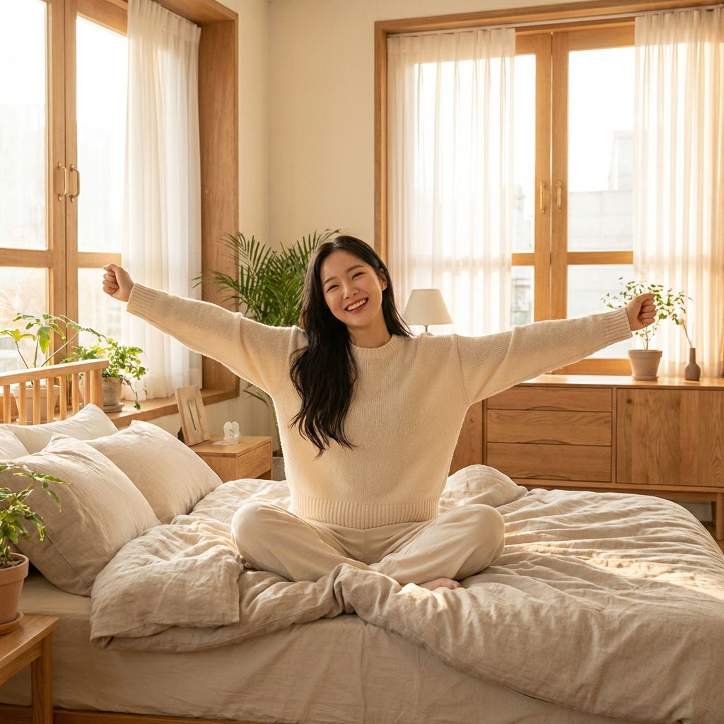 활기찬 회복의 기지개