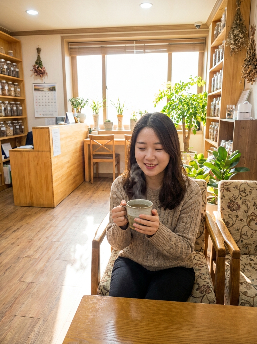 편안한 치료 모습