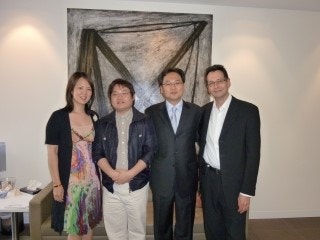 With Dr. Goodman at the clinic